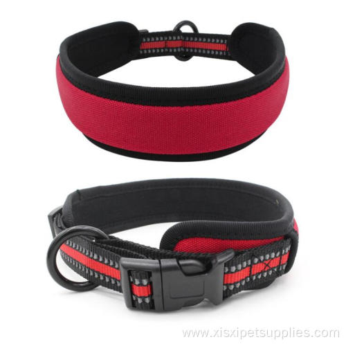 Hot Fast Deliver Reflective Neoprene Padded Dog Collar